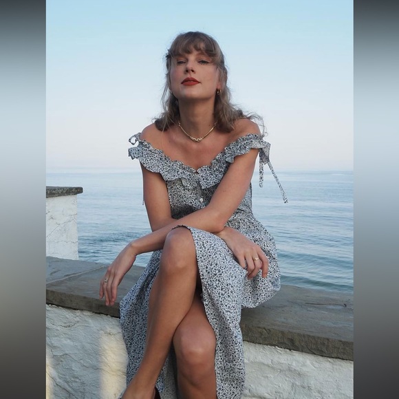 Doen Mandarin Dress Sz M Navy Champignon —repaired— - Picture 5 of 14